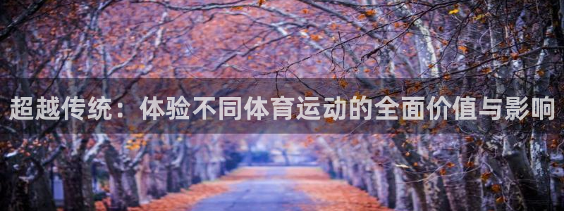 三亿体育网：超越传统：体验不同体育运动的全面价值与影响